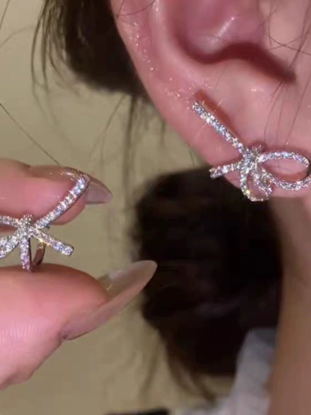 Crystal Rosette Earrings