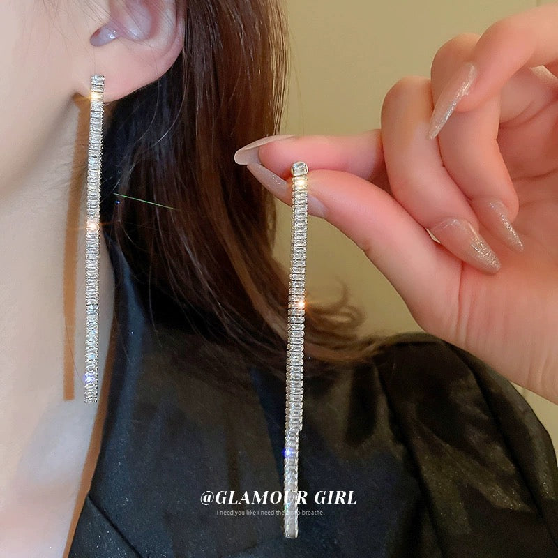 Crystal Linear Earrings