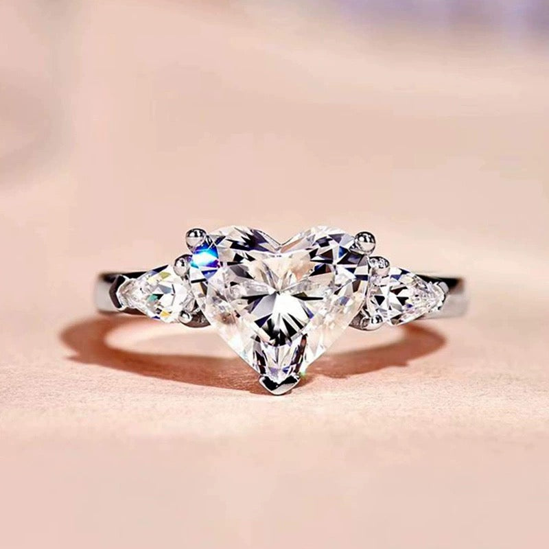 Crystal Heart Shape Ring