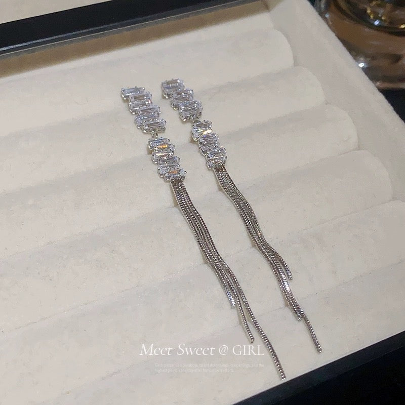 Crystal Long Earrings