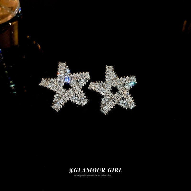 Crystal Baguette Stella Earrings