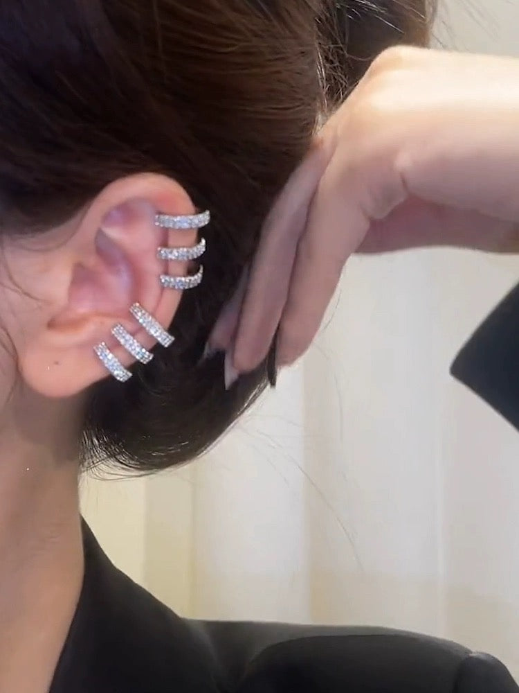 Crystal Triple Ear Cuffs