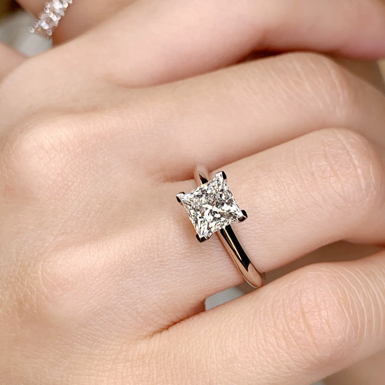 Square Crystal Ring