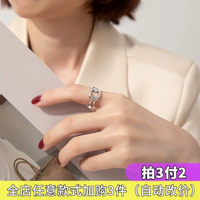 Silver Buckle Ring
