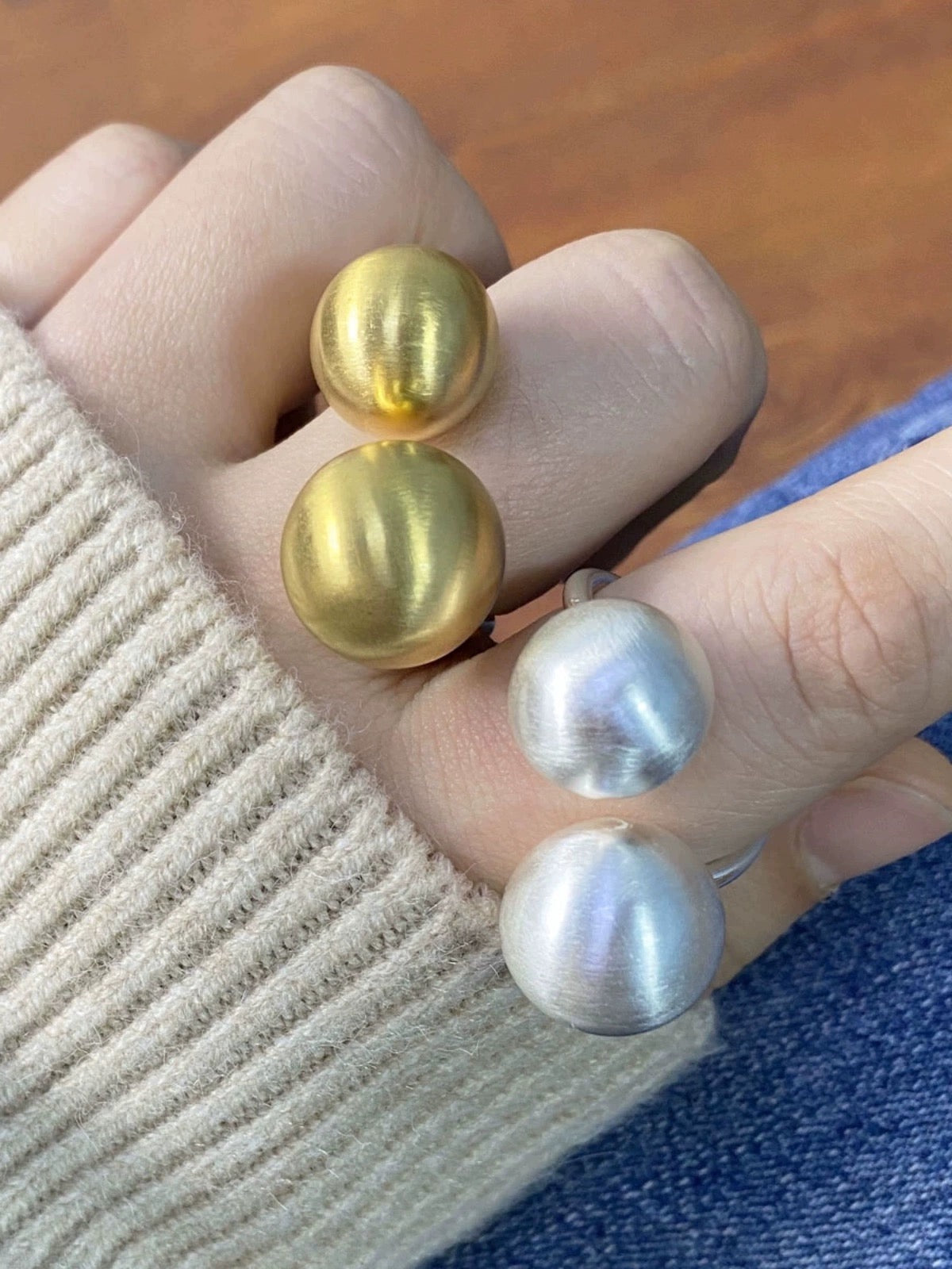 Silver Double Palla Ring
