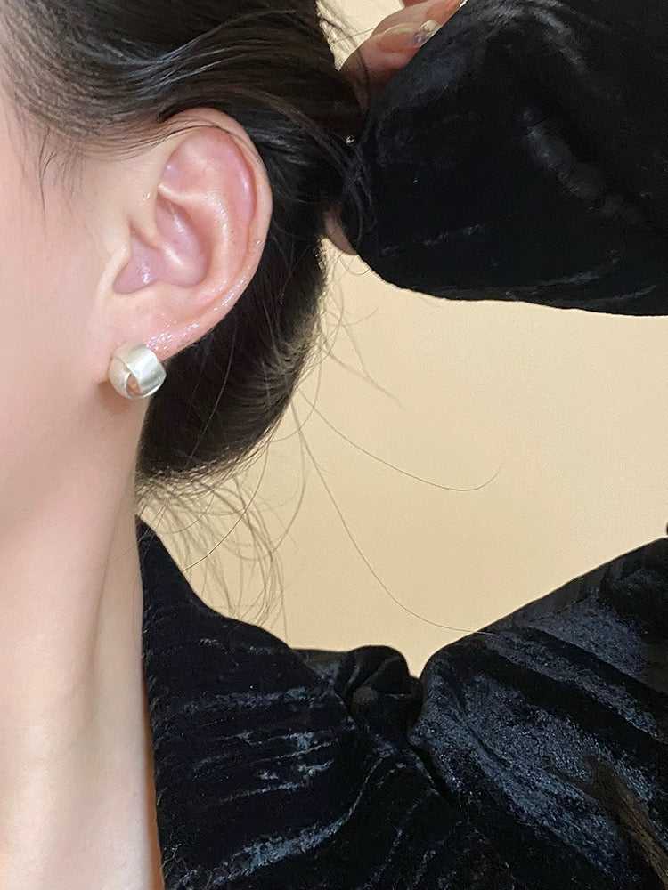 Silver Knot Earrings