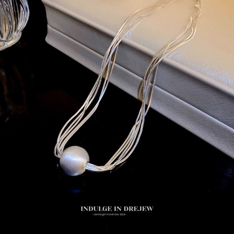 Silver Palla Necklace