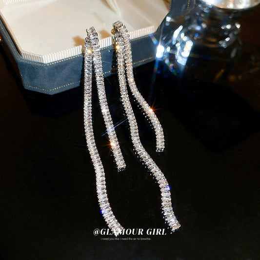Crystal Linear Earrings
