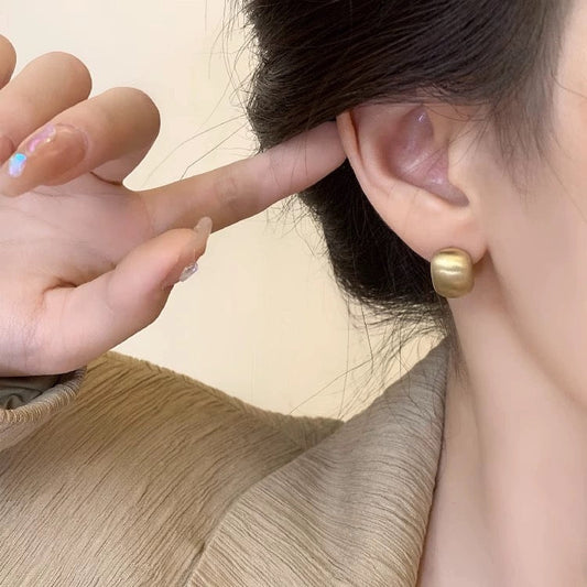 Silver Stub Earrings